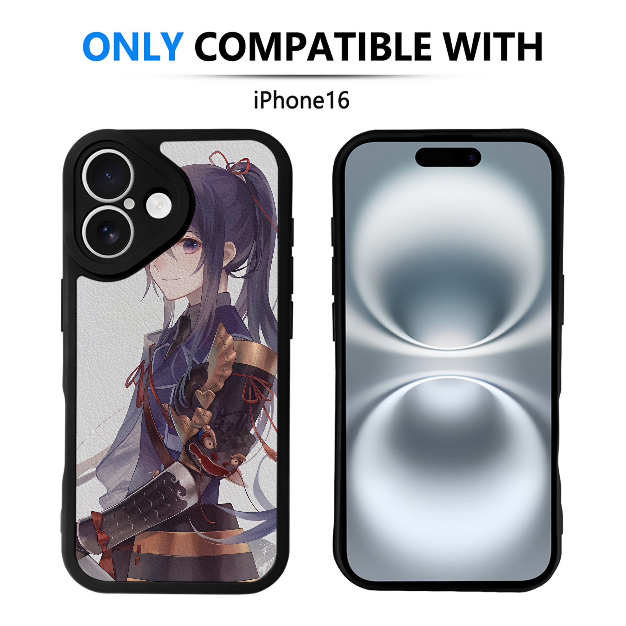 （画像用） 刀剣乱舞 Touken Ranbu 【iPhone 16シリーズ対応】シリコンスマホケース（レザー調） 材質：シリコン
